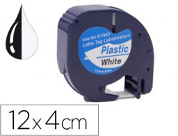 Cinta Q-Connect 12mm. x 4m. blanco perla para Dymo Letratag